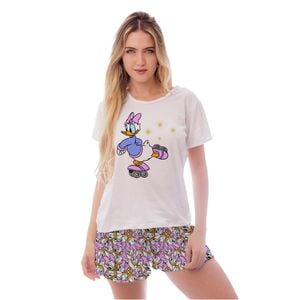 Pijama Curto Gabi Margarida 3 Gota De Sonho