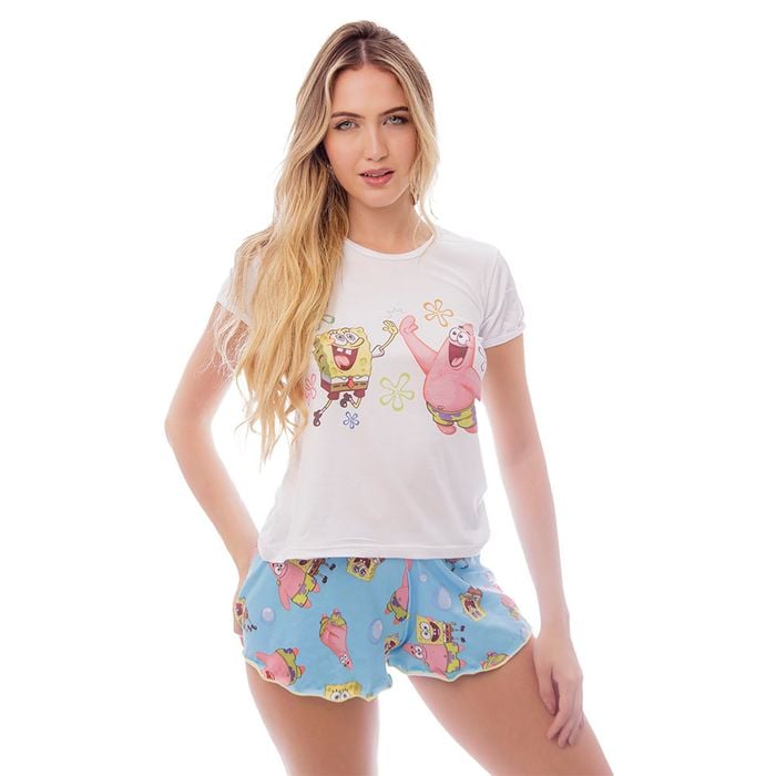 Pijama Curto Gabi Bob E Patrick Gota De Sonho