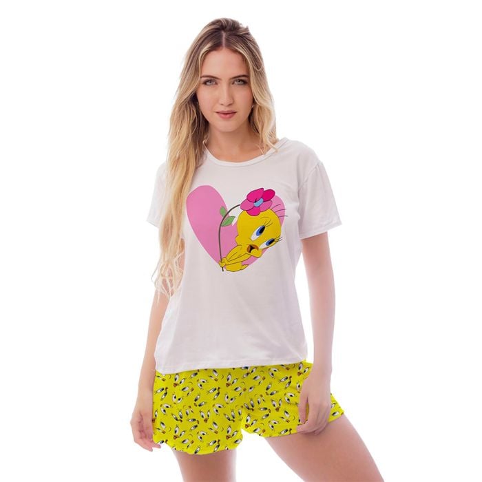 Pijama Curto Gabi Piu Piu 2 Gota De Sonho