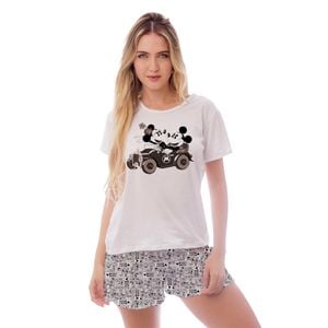 Pijama Curto Gabi Mickey Mouse Gota De Sonho