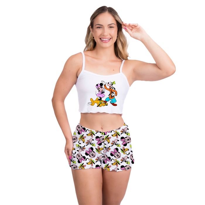 Pijama Virgínia Turma Mickey Gota De Sonho