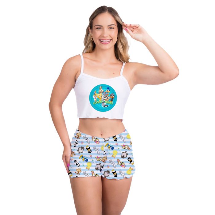 Pijama Virgínia Looney Tunes Gota De Sonho