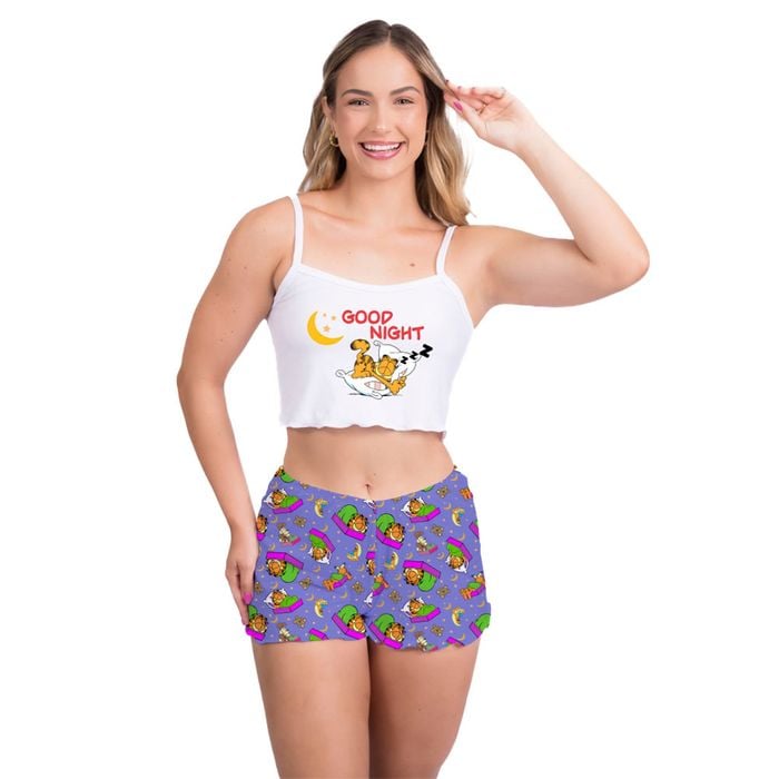 Pijama Virgínia Garfield 2 Gota De Sonho