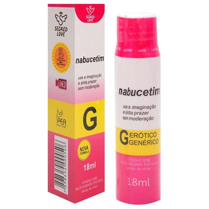 Nabucetim Lubrificante Aromático 18ml Segred Love