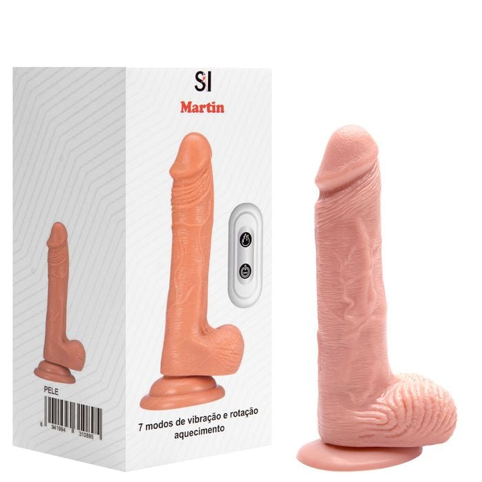 Pênis Vibrador Martin Rotação 17,8 X 3,9cm Sexy Import