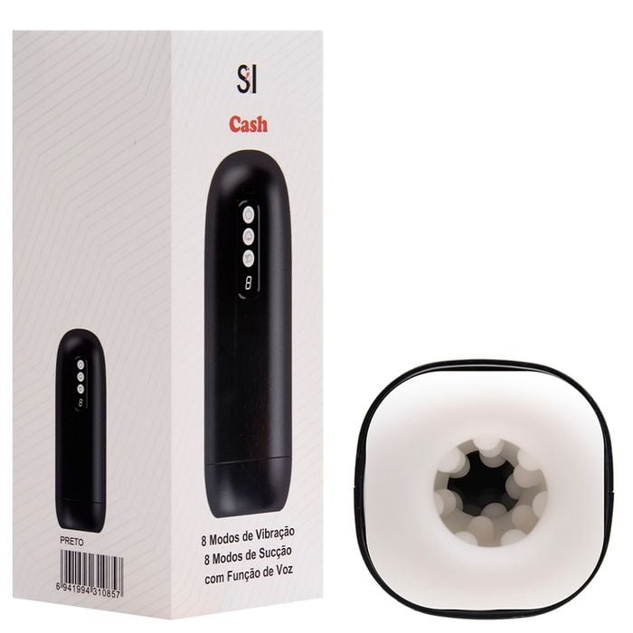 Masturbador Cash Vibração E Sucção Sexy Import