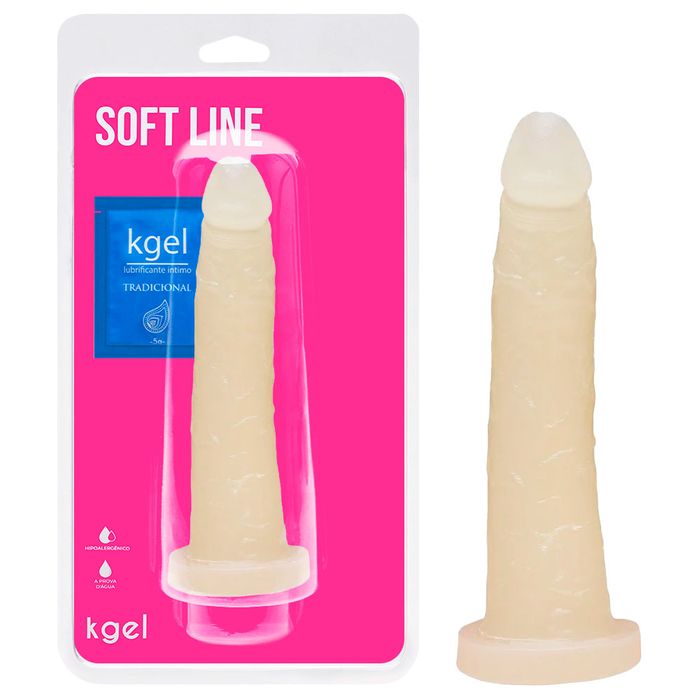 Pênis De Borracha Fosforescente 18 X 3,5cm Kgel