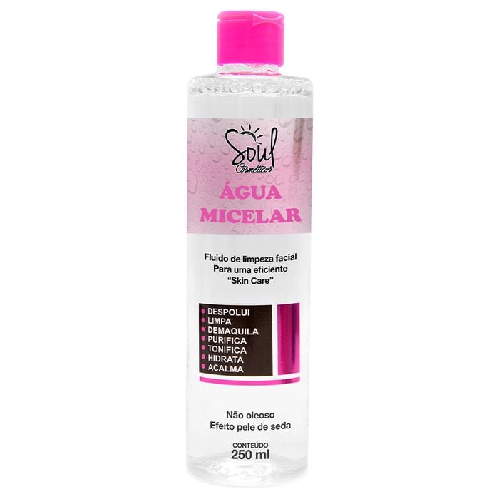 água Micelar Pele De Seda 250ml Soul