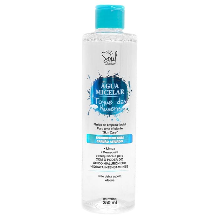 água Micelar ácido Hialurônico 250ml Soul