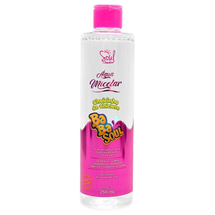 água Micelar Babasoul Chiclete 250ml Soul