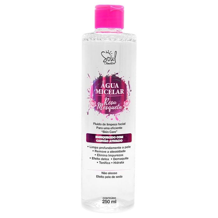 água Micelar Rosa Mosqueta 250ml Soul