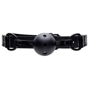 Mordaça Couro Com Bola Sexy Import