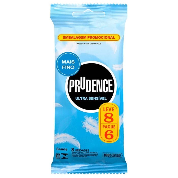 Preservativo Ultra Sensível Com 6 Unidades Prudence