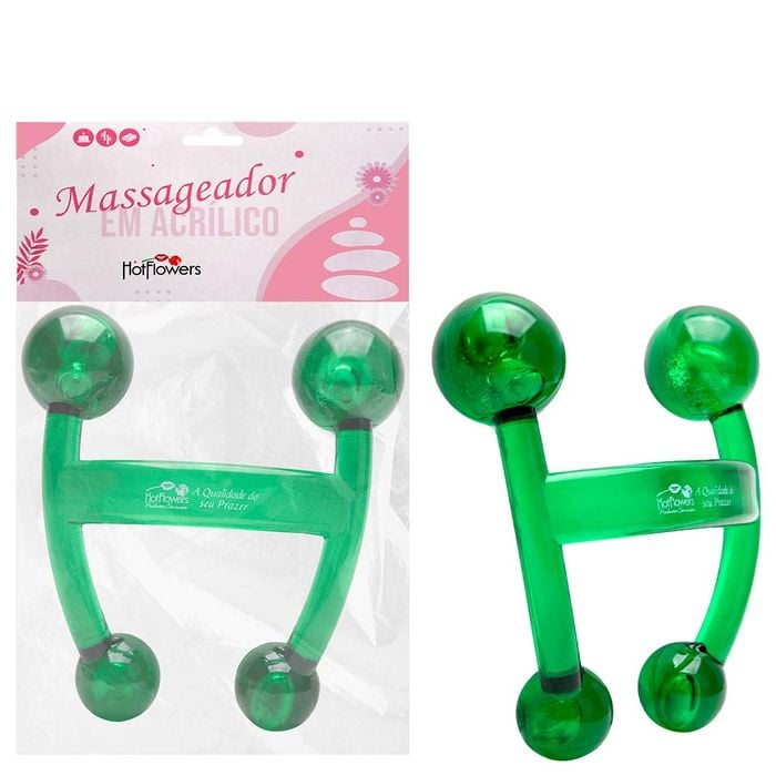 Massageador Em Acrilíco Hot Flowers