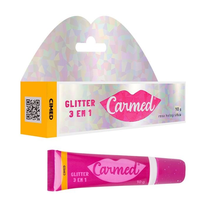 Carmed Glitter Hidratante 3 Em 1 10g Cimed