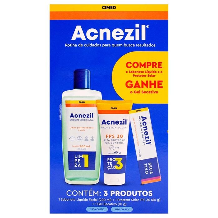 Kit Verão Acnezil Tratamento Cimed