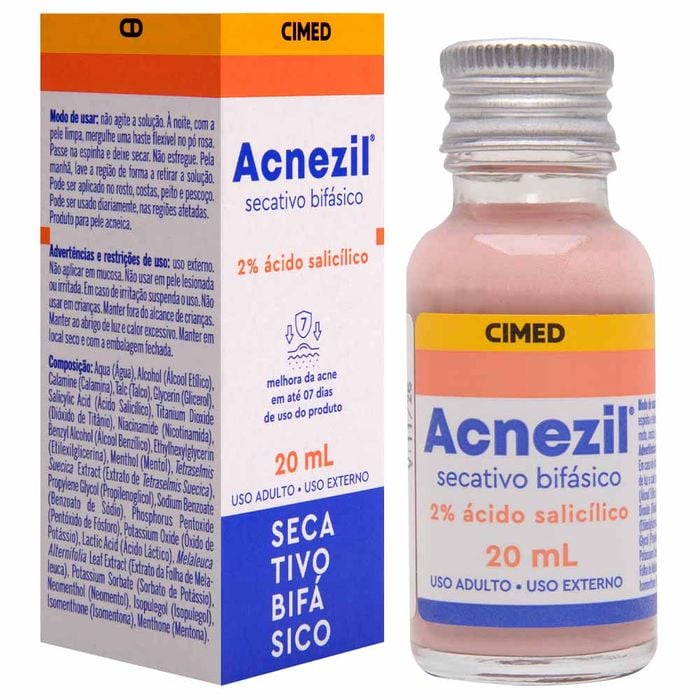 Secativo Bifásico Acnezil Tratamento 20ml Cimed