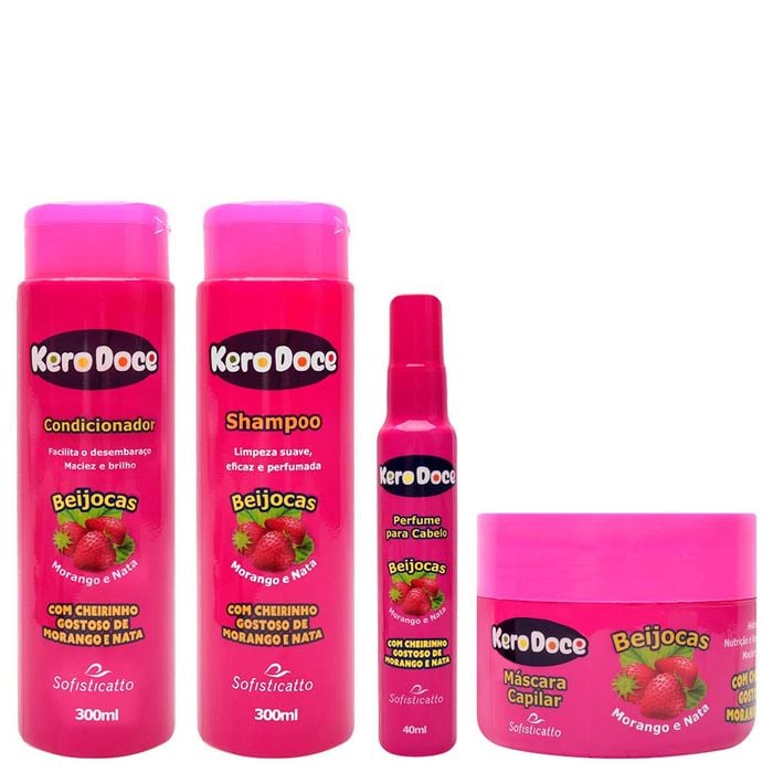 Kit Capilar Completo Beijocas 4 Itens Sofisticatto
