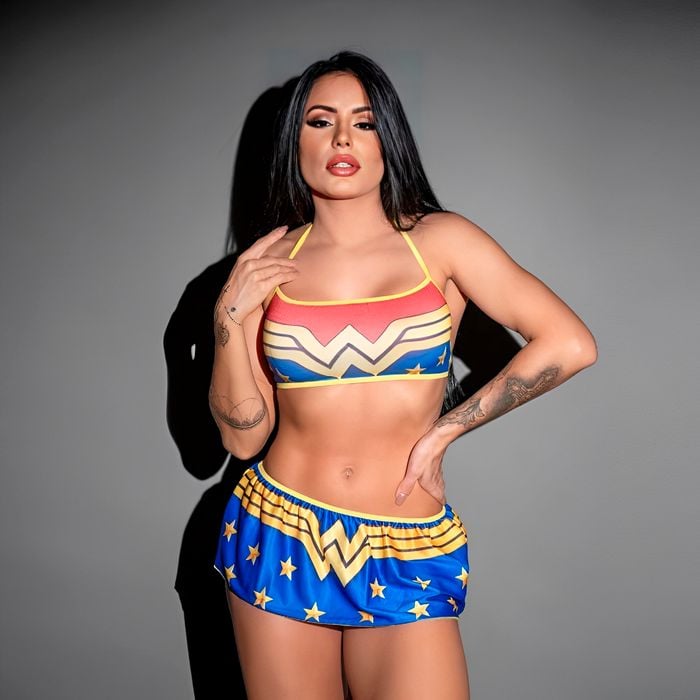 Fantasia Fetiche Mulher Maravilha Pimenta Sexy