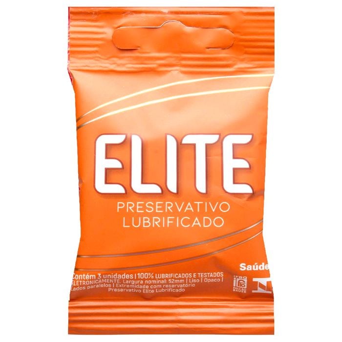 Preservativo Elite Lubrificado 03 Unidades Blowtex