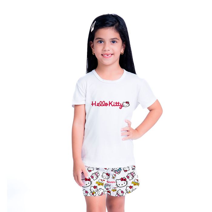 Pijama Lana Infantil Hello Kitty Gota De Sonho
