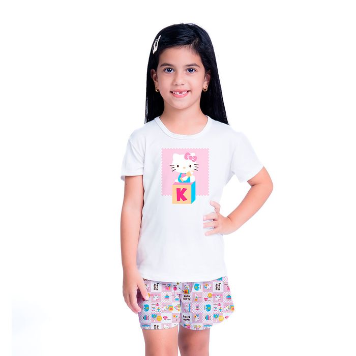 Pijama Lana Infantil Hello Kitty 3 Gota De Sonho