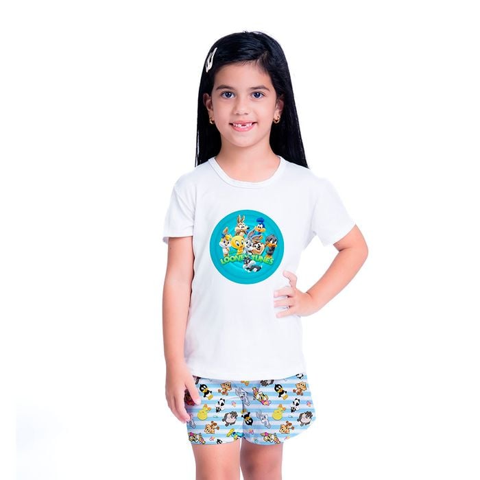 Pijama Lana Infantil Looney Tunes Gota De Sonho