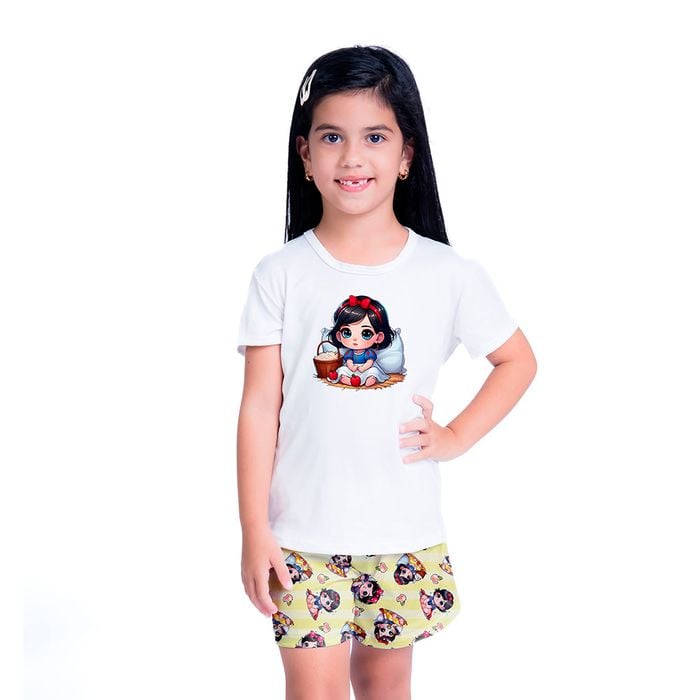 Pijama Lana Infantil Branca De Neve Baby Gota De Sonho