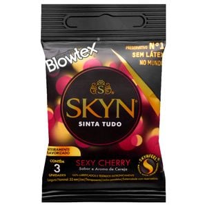 Preservativo Skyn Sexy Cherry 03 Unidades Blowtex