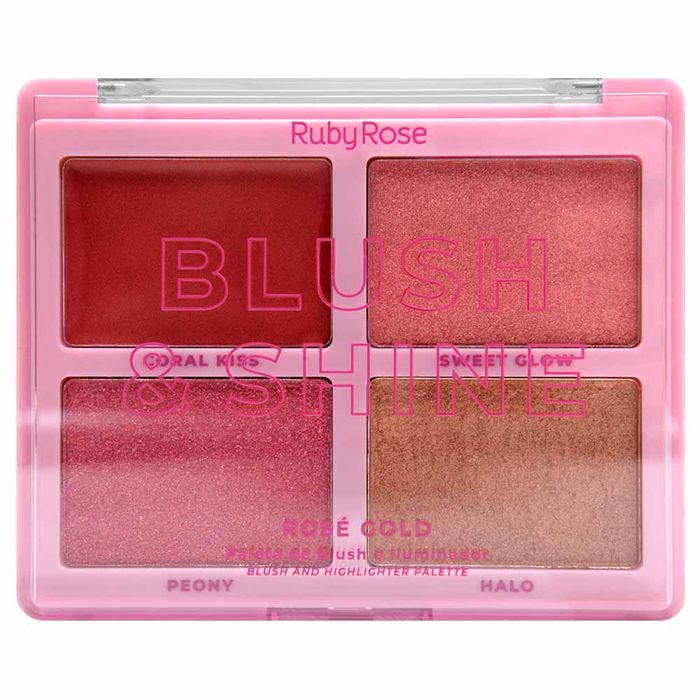 Paleta Blush E Shine Rosé Gold 19,41g Ruby Rose