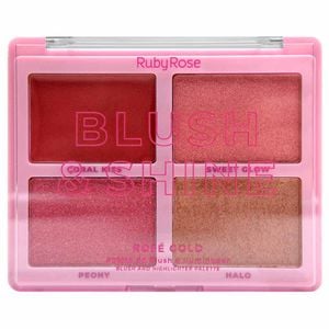 Paleta Blush E Shine Rosé Gold 19,41g Ruby Rose