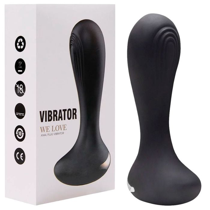 Plug Anal Silicone 10 Vibrações Usb We Love Vipmix