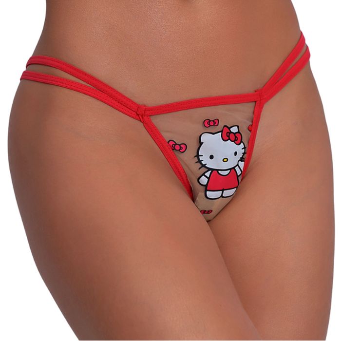Fio Dental Transp Hello Kitty Red Pimenta Sexy