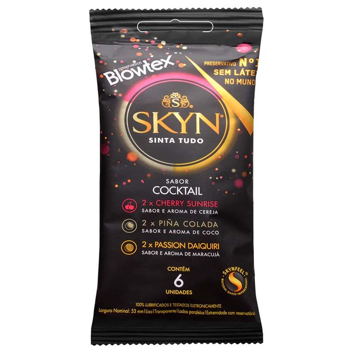Preservativo Skyn Cocktail 06 Unidades Blowtex