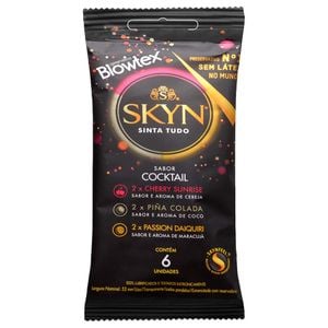 Preservativo Skyn Cocktail 06 Unidades Blowtex