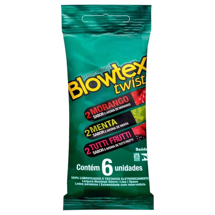Preservativo Sabores Twist 06 Unidades Blowtex
