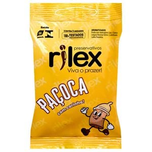 Preservativo Paçoca Com Carinho 03 Unidades Rilex