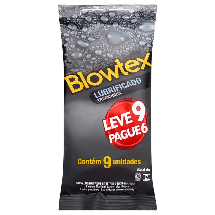 Preservativo Tradicional Lubrificado 06 Unidades Blowtex