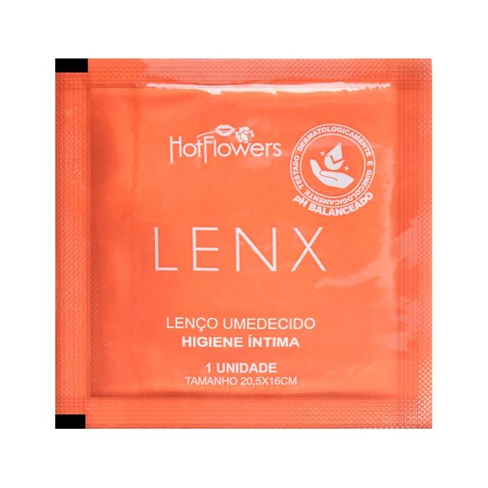 Lenx Lenço Higiene íntima Unitário Hot Flowers