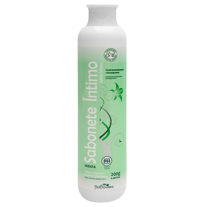 Sabonete íntimo Aroma Menta 200g Hot Flowers