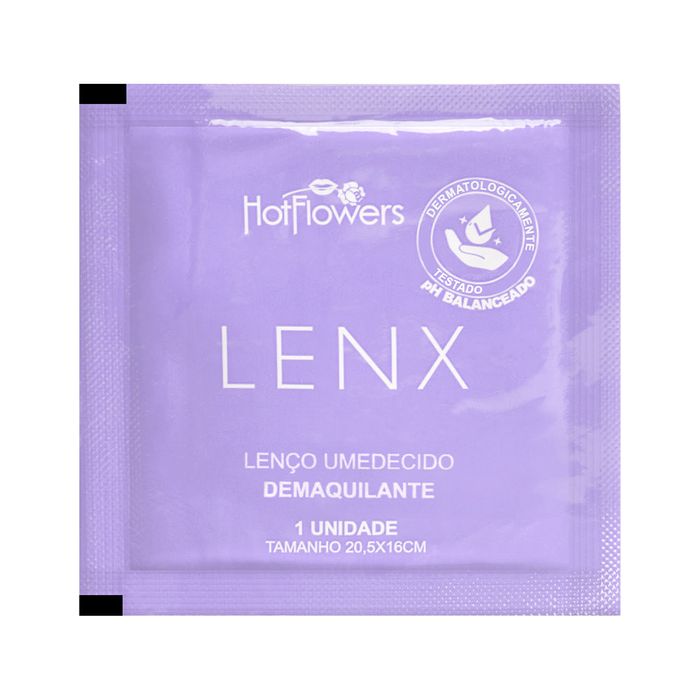 Lenx Lenço Demaquilante Unitário Hot Flowers