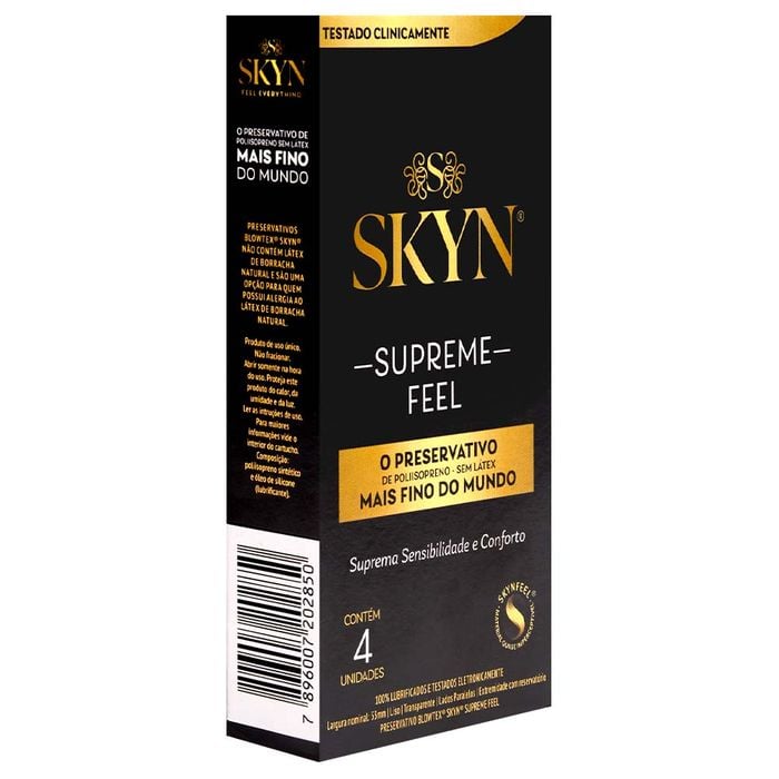 Preservativo Skyn Supreme Feel 04 Unidades Blowtex