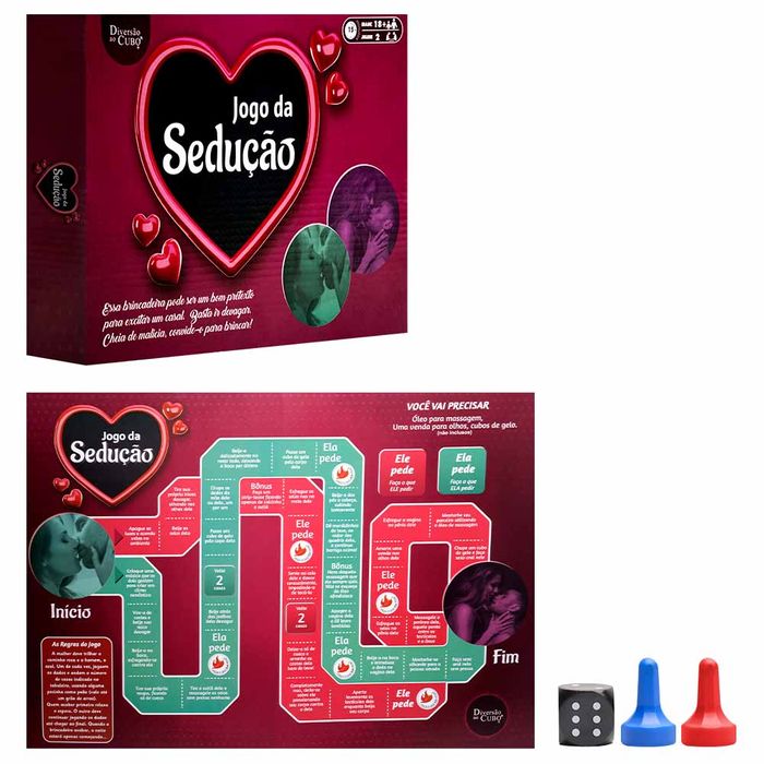 Jogo Da Sedução Tabuleiro Diversão Ao Cubo