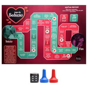 Jogo Da Sedução Tabuleiro Diversão Ao Cubo