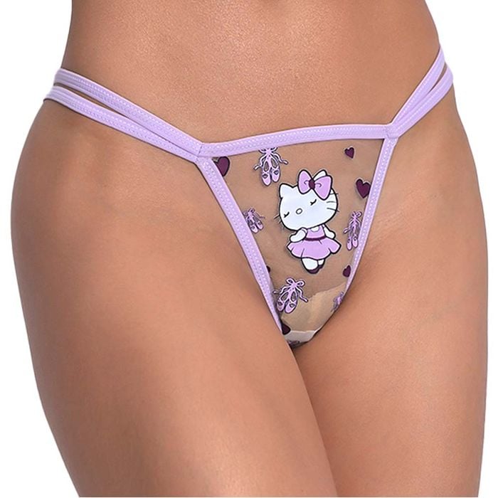 Fio Dental Transp Hello Kitty Bailarina Pimenta Sexy