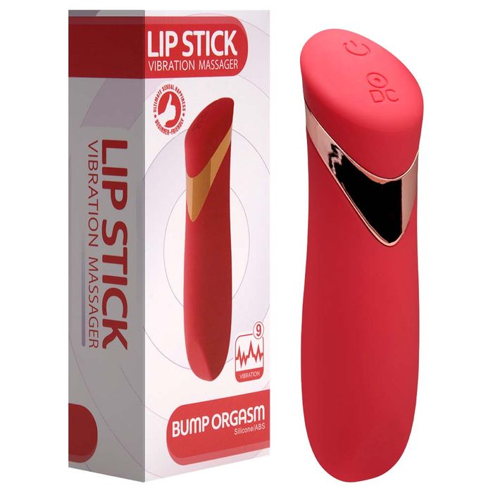 Vibrador Lipstick Bump Orgasm 9 Modos Usb Vipmix