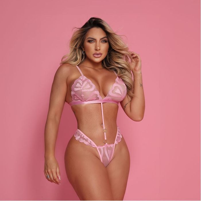 Body Sensual Golden Glow Tule Bordado Tallyta