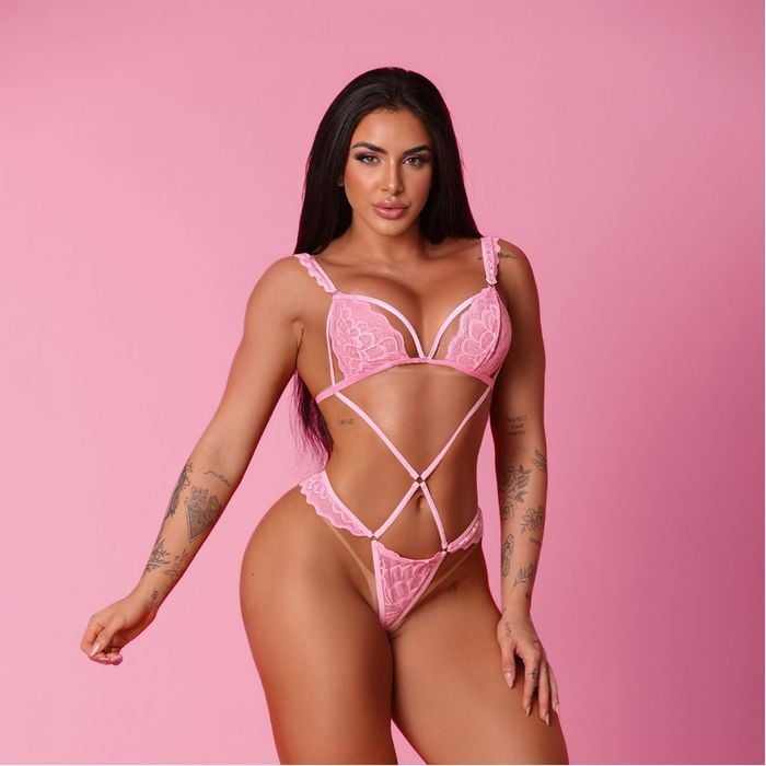 Body Sensual Secret Glow Renda Bordada Tallyta