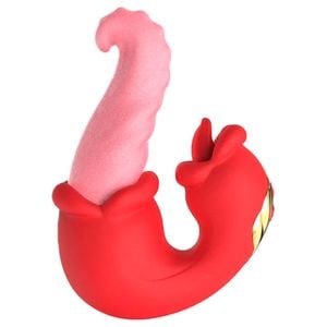Vibrador Medusa's Kiss Língua Dupla 10 Modos Vipmix