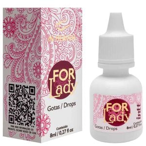 For Lady Excitante Feminino Efeito Hot 8ml Intt